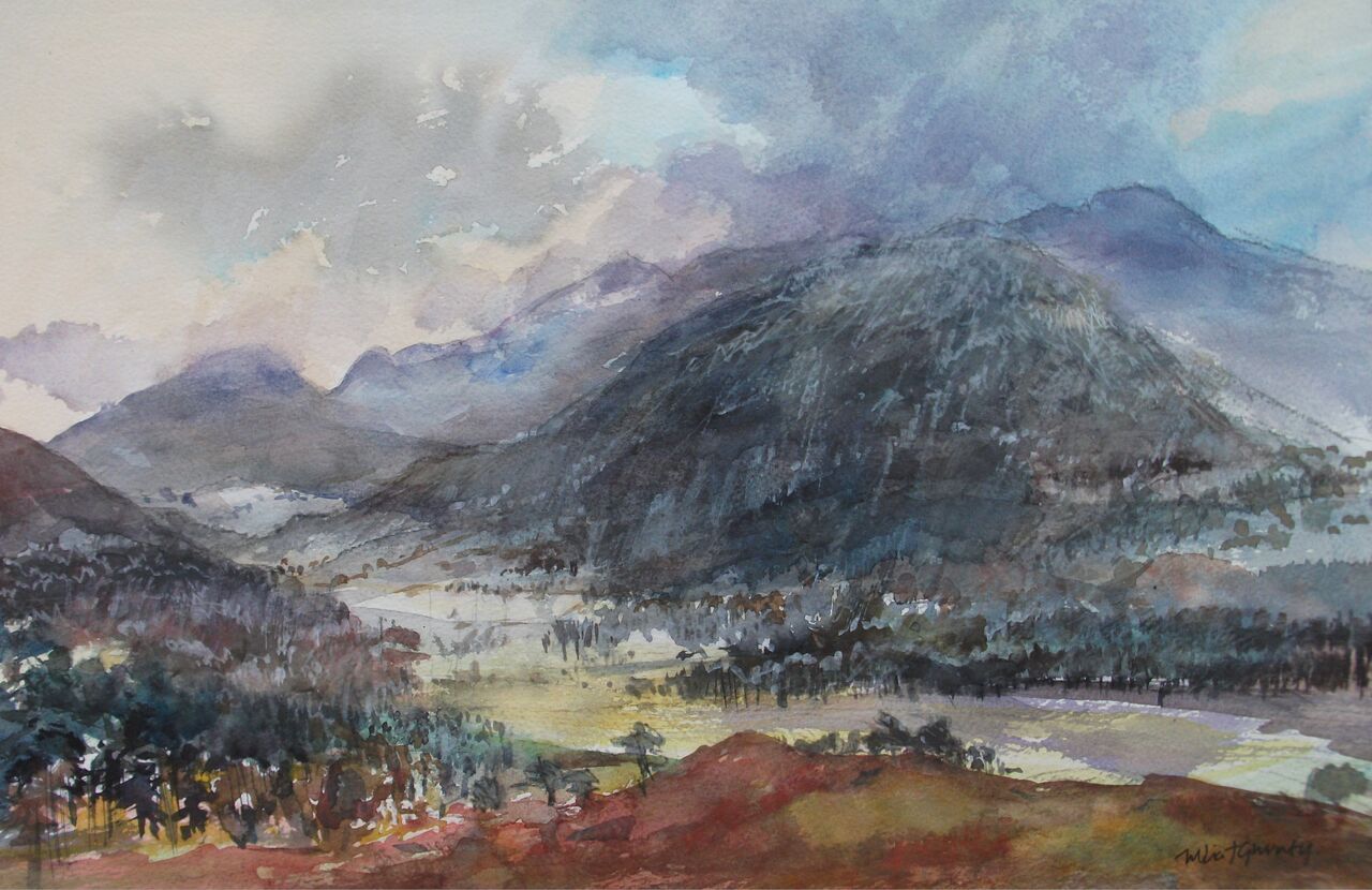 'View of Loch Tulla' by artist Julia Gurney